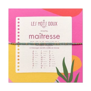 Bracelet Code Morse "Mot" : Maitresse