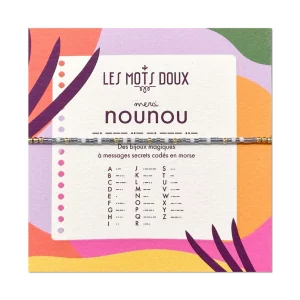Bracelet Code Morse "Mot" : Nounou