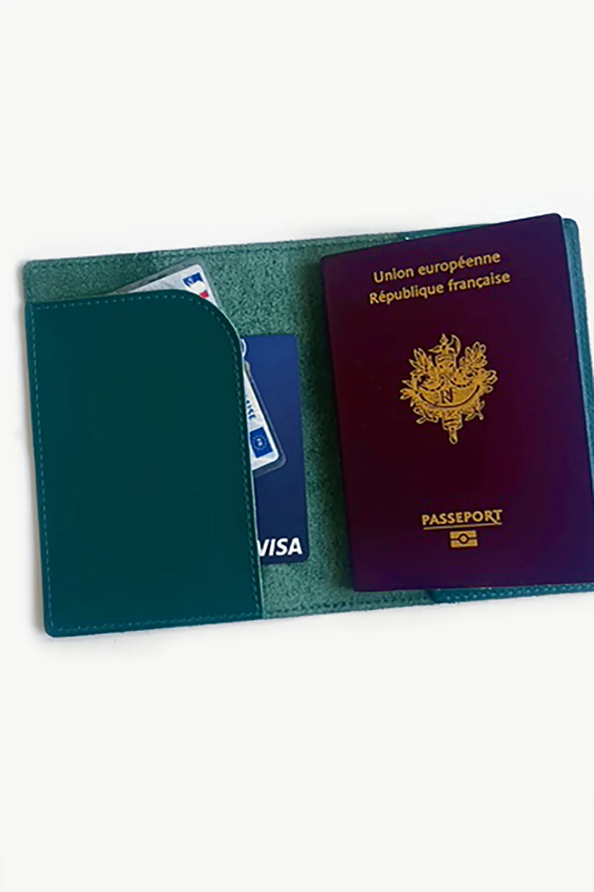 Protège Passeport - Teal (bleu/vert) – Image 3