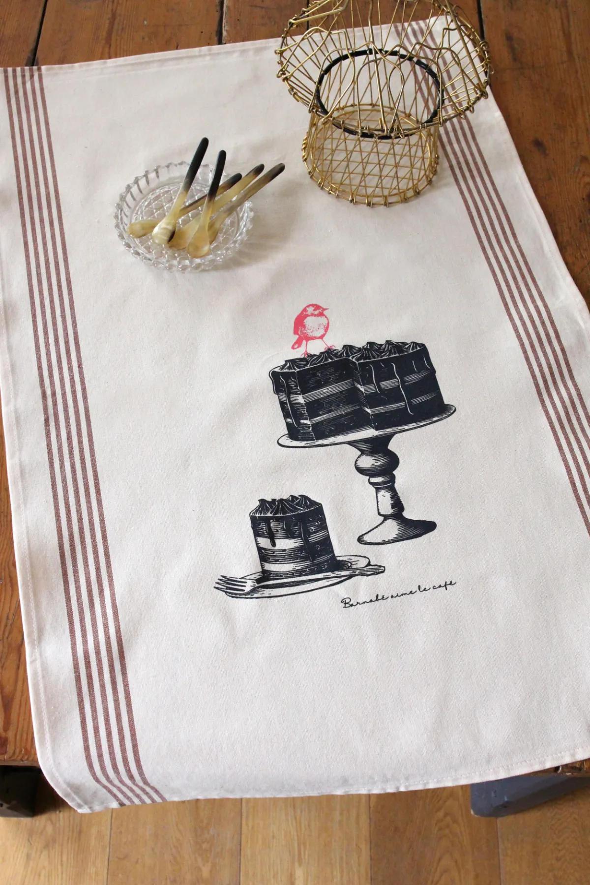 Torchon de cuisine - Sérigraphié "Pâtisserie"