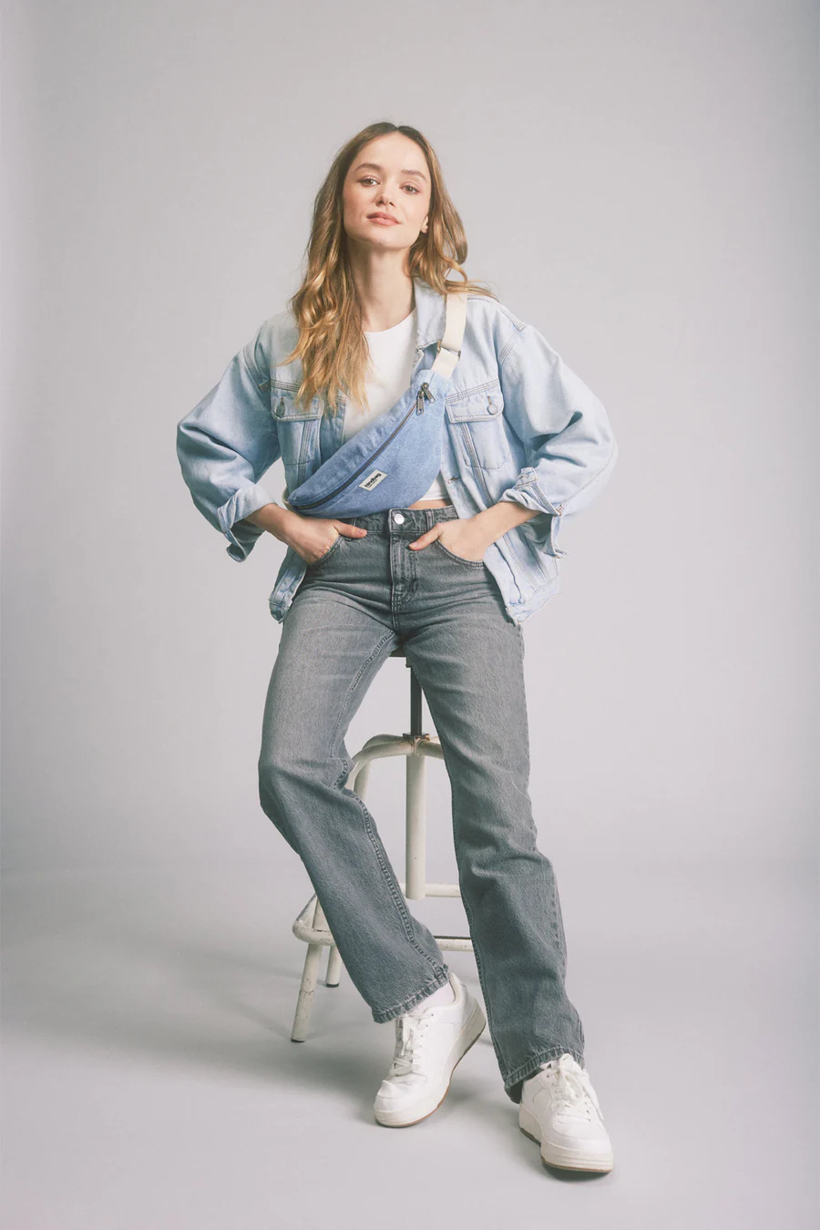 Sac Banane - Olivia Denim Bleu