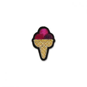 Broche brodée à la main - Glace Gourmande