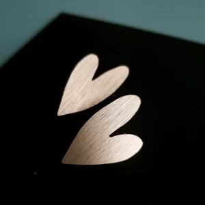Boucles d'Oreilles "Amor" - gold brush