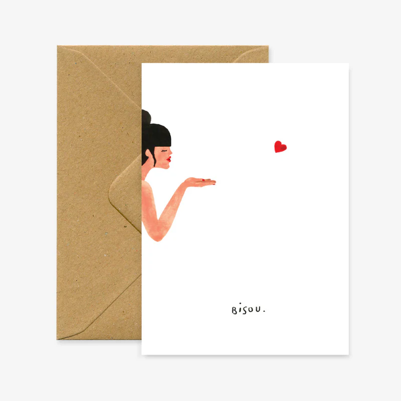 Carte Postale AUDIO - Bisou
