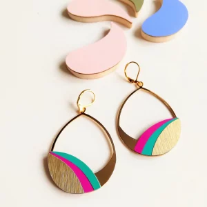 Boucles d'Oreilles "Fauve" - coloris Paradis