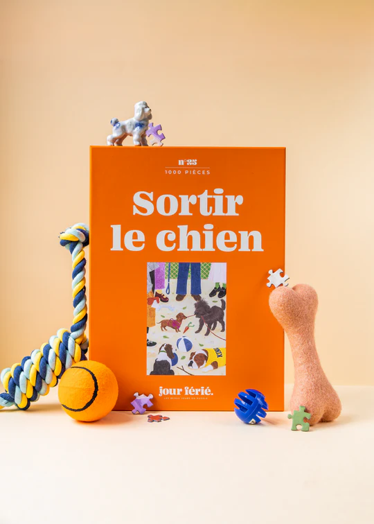 Puzzle 1000 pièces - Sortir le chien