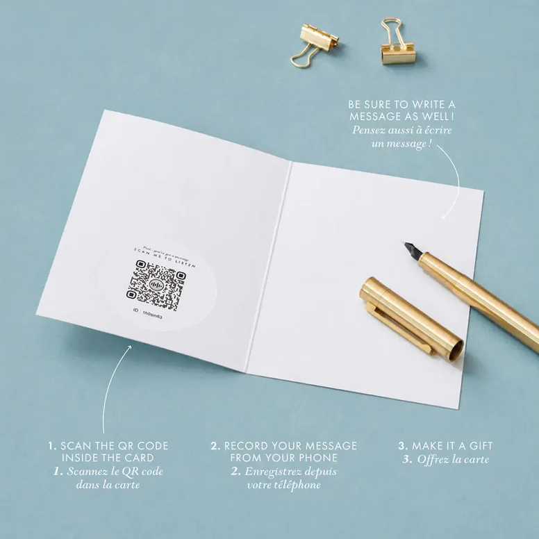 Carte Postale AUDIO - Bisou – Image 2