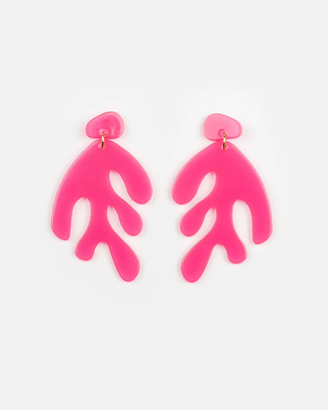 Boucles d'Oreilles ALGAE - Fuchsia – Image 2