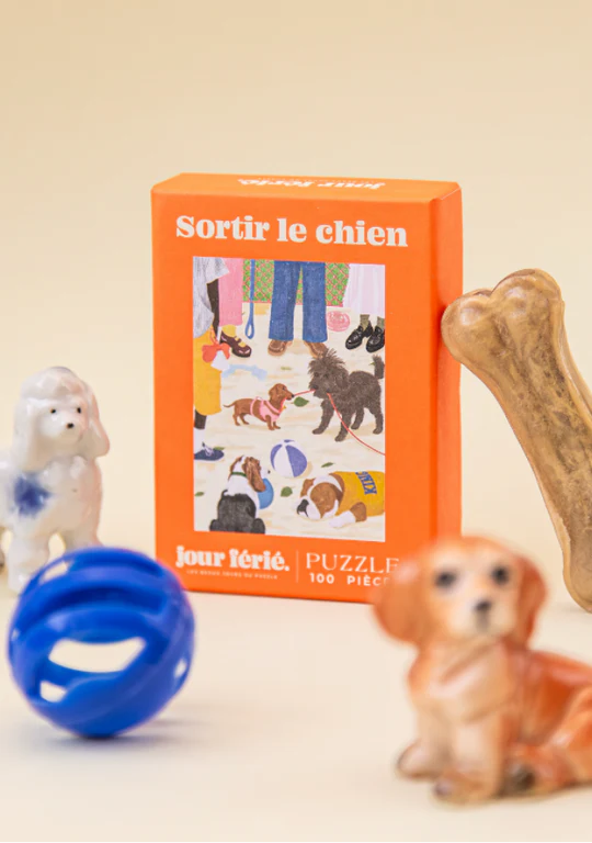 Mini Puzzle 100 pièces - Sortir le chien
