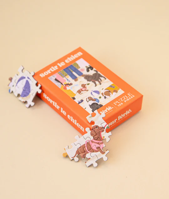 Mini Puzzle 100 pièces - Sortir le chien – Image 2