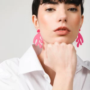 Boucles d'Oreilles ALGAE - Fuchsia