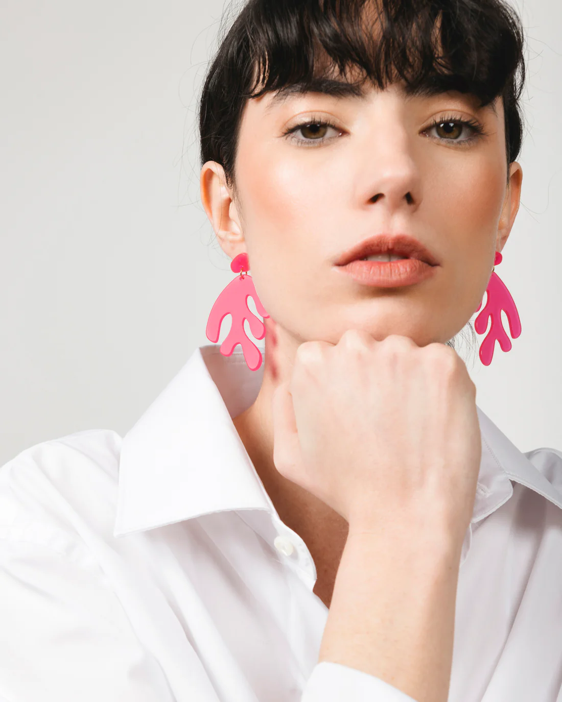 Boucles d'Oreilles ALGAE - Fuchsia
